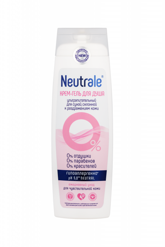 NEUTRALE КРЕМ-ГЕЛЬ ДЛЯ ДУША ультрапитательный для сухой склонной к раздражениям кожи, 400мл