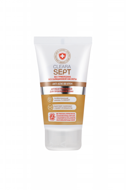 ClearaSept Anti-acne ВВ крем антибактериальный для проблемной кожи, 40мл