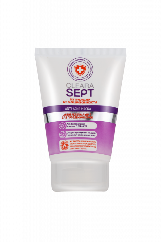 ClearaSept Anti-acne маска антибактериальная для проблемной кожи, 100мл